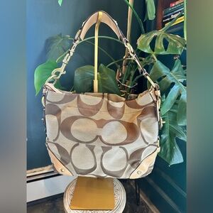 Vintage Coach Carly Signature Hobo Bag